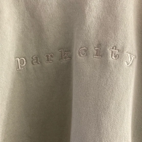 Outfitter Trading Co. Sweatshirt Women’s Large Park City Green Hi-low - Picture 4 of 5